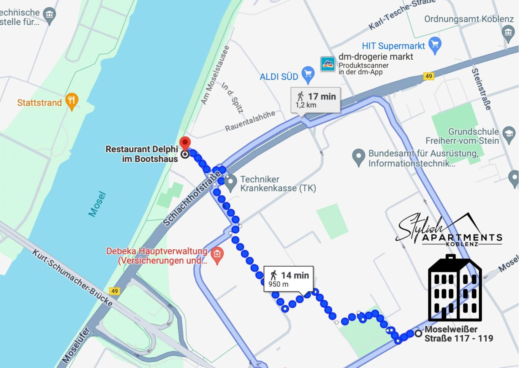 New York Apartment - Fuer Freunde & Familien, Stadtnah, Parkplatz, E-Ladestation, Gitterbox Fuer Fahrraeder, Fitnessstudio, Digitale Gaestemappe Mit Restaurant- Und Unternehmenstipps Koblenz  Eksteriør bilde