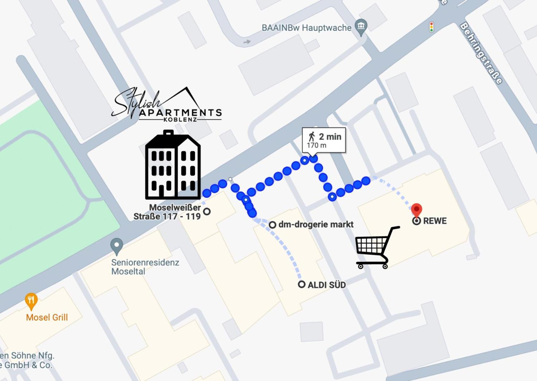 New York Apartment - Fuer Freunde & Familien, Stadtnah, Parkplatz, E-Ladestation, Gitterbox Fuer Fahrraeder, Fitnessstudio, Digitale Gaestemappe Mit Restaurant- Und Unternehmenstipps Koblenz  Eksteriør bilde